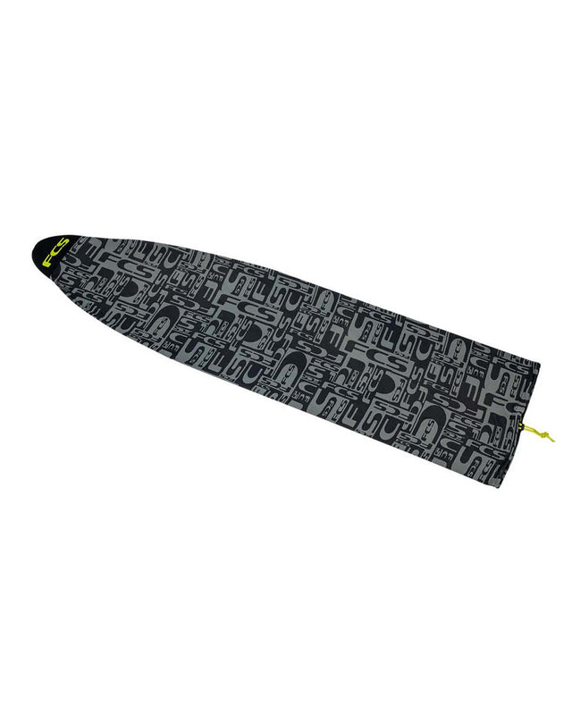 Fcs Stretch Cover 6'7 FUN BOARD Monogram Coal/Lime 6ft7