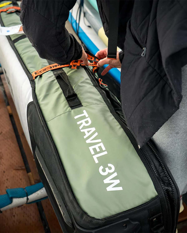 Fcs Travel Cover 7ft6 Travel 3w Shortboard/fish Wheelie Alpine