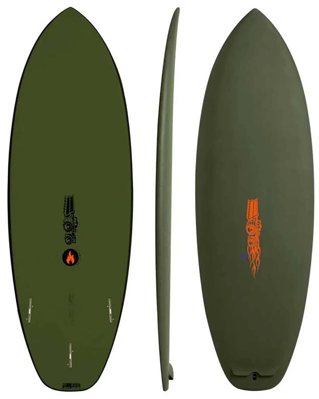 JS SoftBoard 5'4 FLAME FISH MILITARY SOFT EPS 5ft4