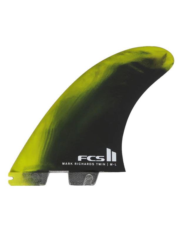 Fcs Fins Ii Mark Richards Twin+1 Pc M-l Cyber Lime/black Retail Twin